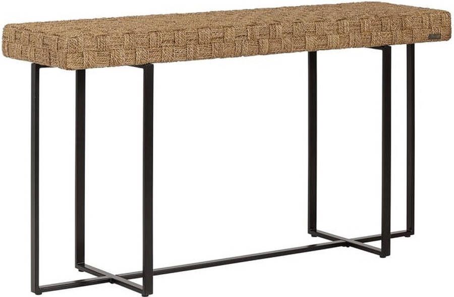 Must Living Console Chess 75x140x40 cm natural abaca iron frame knock down - Foto 1