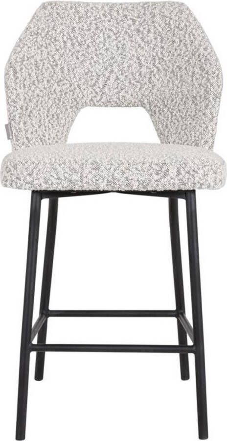 Must Living Counter chair Bloom 100x54x57 cm bouclé light grey seat height 65 cm - Foto 1