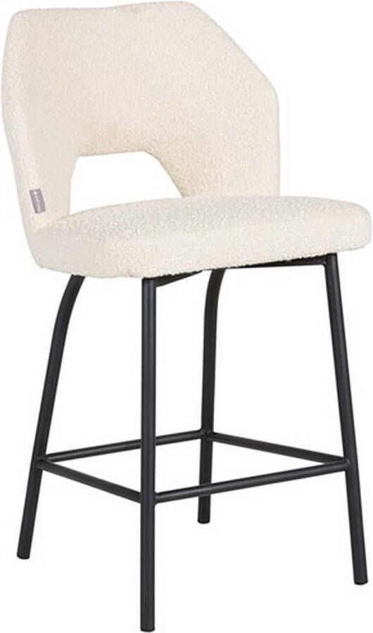 Must Living Counter chair Bloom 100x54x57 cm bouclé natural seat height 65 cm