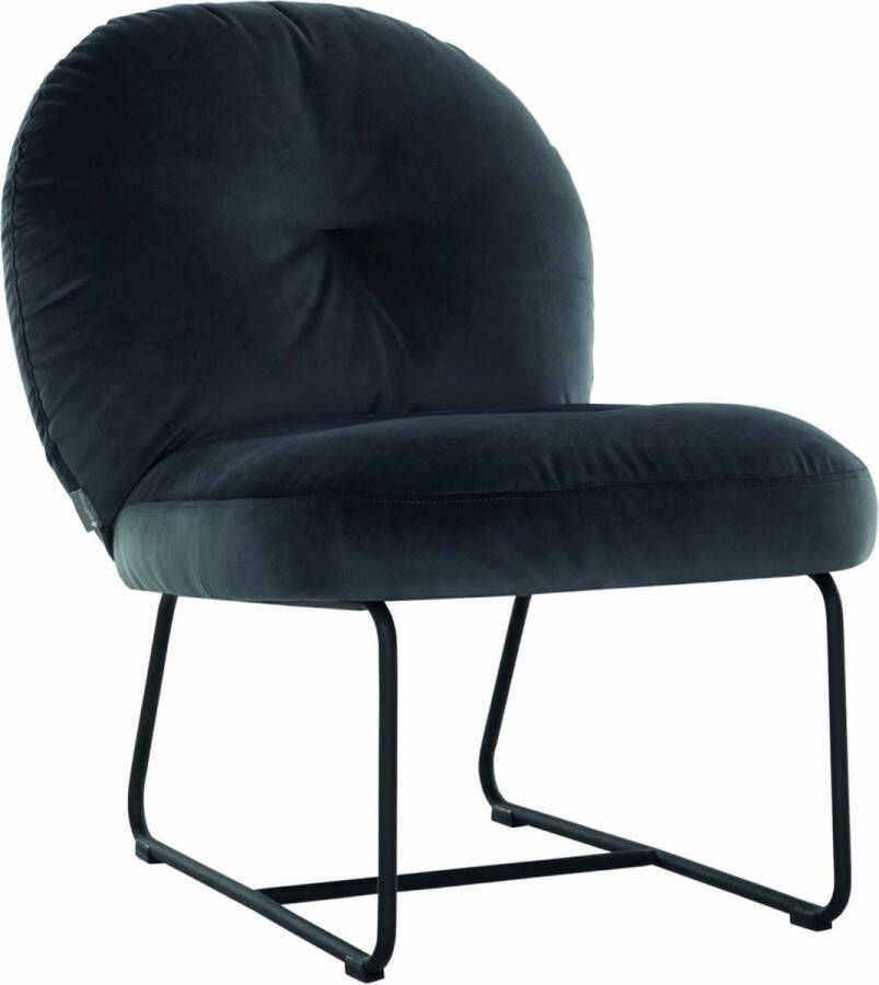 Must Living Lounge chair Bouton 79x60x80 cm smooth dark grey