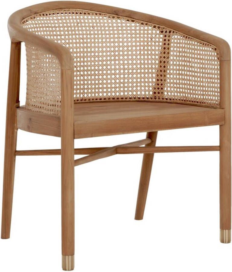 Must Living Lounge chair Castro 83x65x59 cm teakwood rattan webbing back