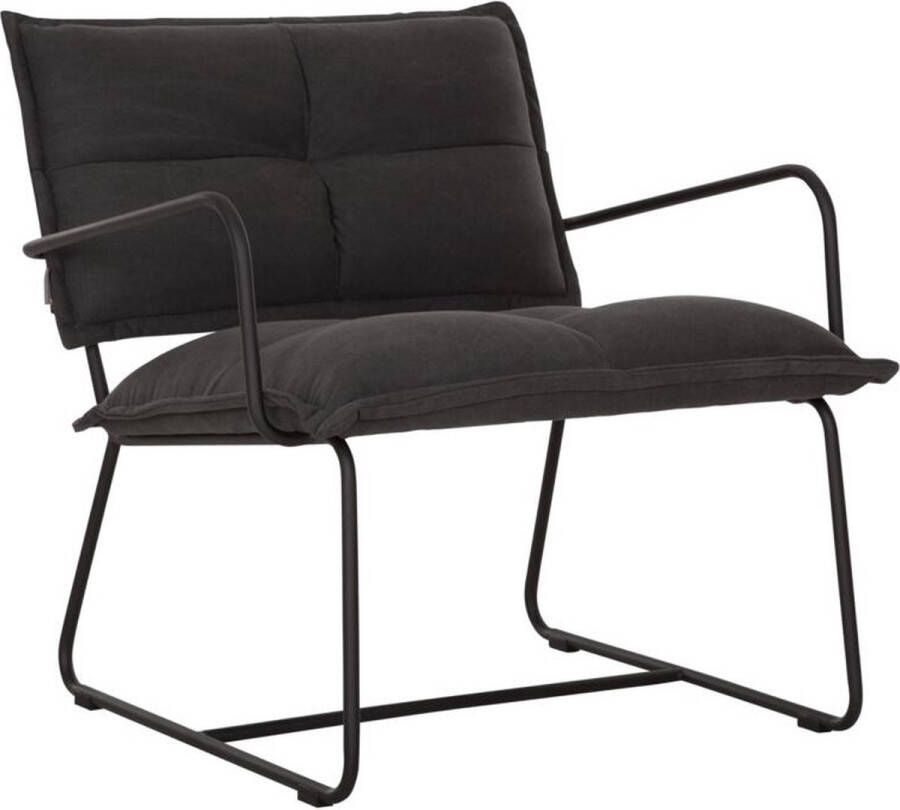 Must Living Lounge chair Hug 75x70x75 cm syonewashed cotton charcoal