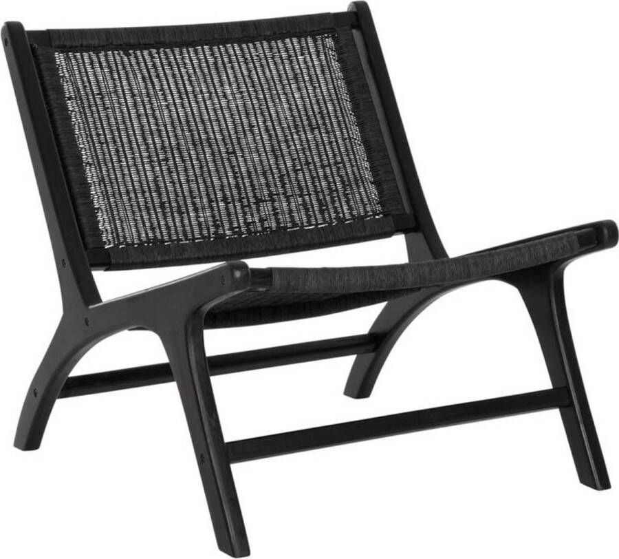 Must Living Lounge chair Lazy Loom Black 69x65x76 cm teakwood knock down - Foto 1