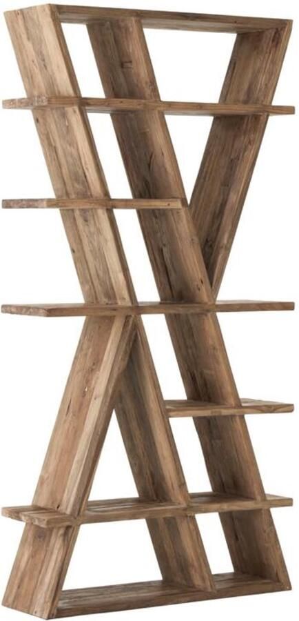 Must Living Bookrack Zorro 200x100x30 cm extreme rustic teakwood