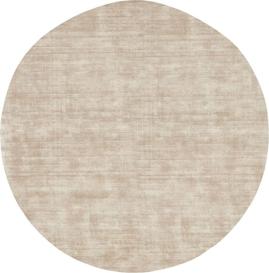Must Living Carpet La Belle round large Ø250 cm beige 100% viscose