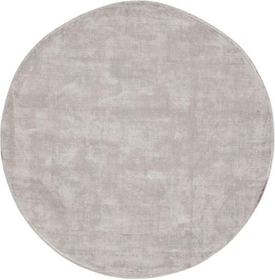 Must Living Carpet La Belle round medium Ø200 cm light grey 100% viscose