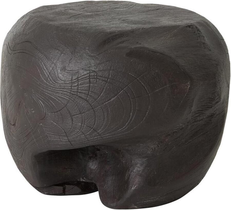 Must Living Coffee table Ball Brown ±30xØ40 cm brown recycled teakwood with natural cracks