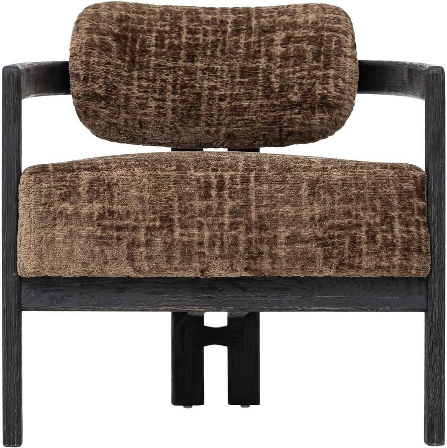Must Living Lounge chair Kelly black 75x73x73 cm luxor hazelnut