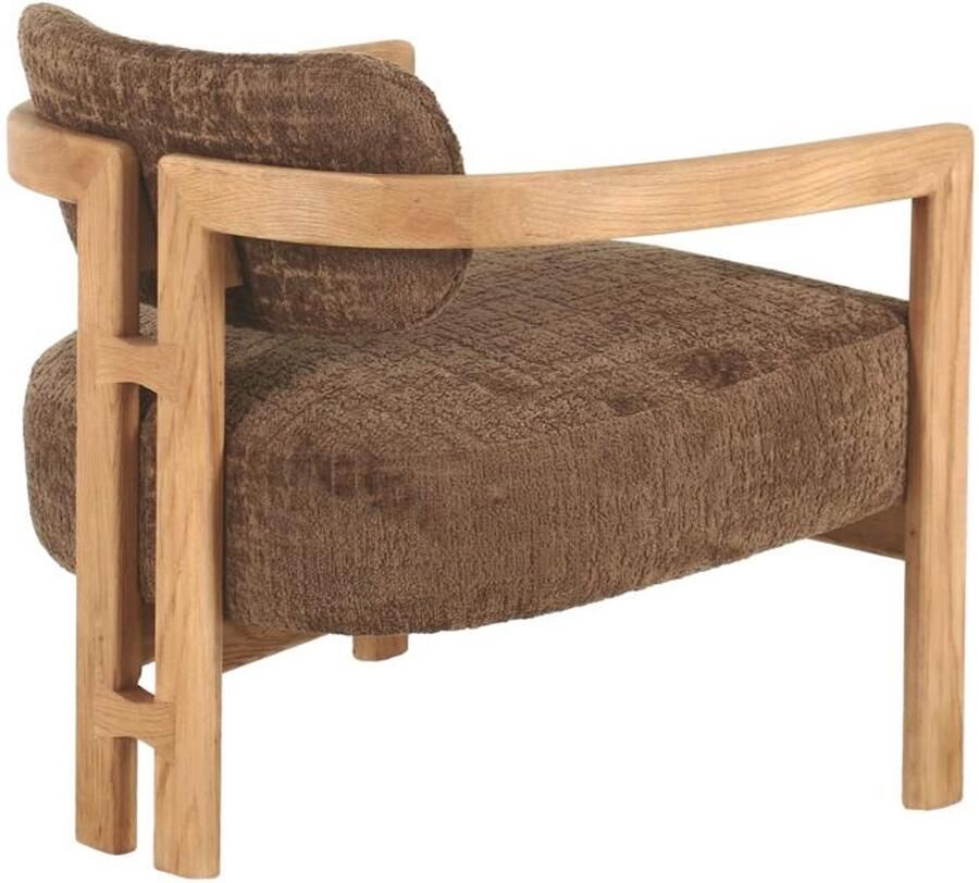 Must Living Lounge chair Kelly natural 75x73x73 cm luxor hazelnut