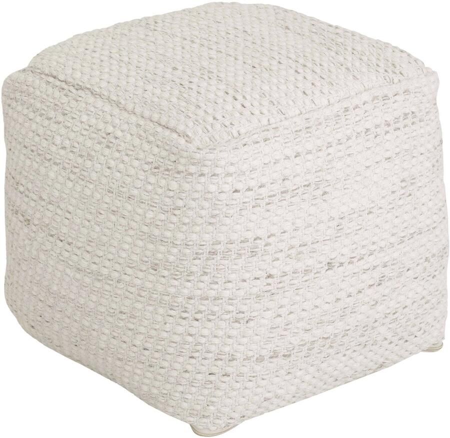 Must Living Pouf Asuri Ivory 40x40x40 cm ivory 80% wool 20% cotton