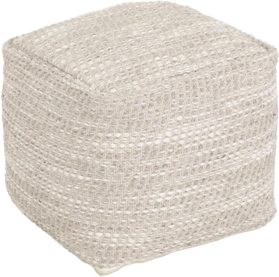 Must Living Pouf Asuri Sand 40x40x40 cm sand 80% wool 20% cotton