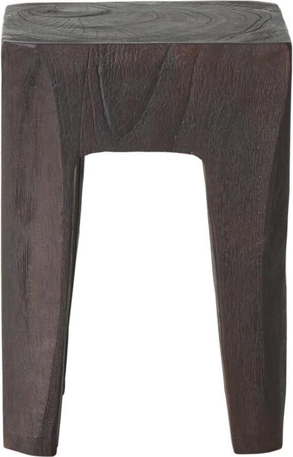 Must Living Stool Vito Brown 45x30x30 cm brown recycled teakwood with natural cracks - Foto 2