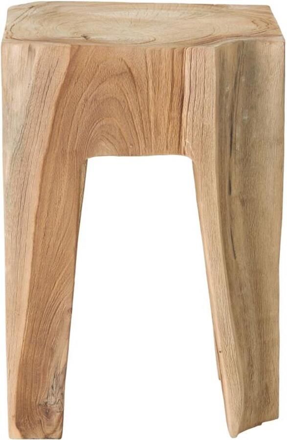 Must Living Stool Vito Natural 45x30x30 cm natural recycled teakwood with natural cracks