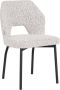 Must Living Side chair Bloom 82x54x57 cm bouclé light grey - Thumbnail 2