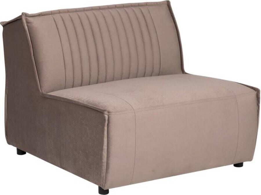 Must Living Sofa element Rally without arms 76x88x92 cm velvet taupe