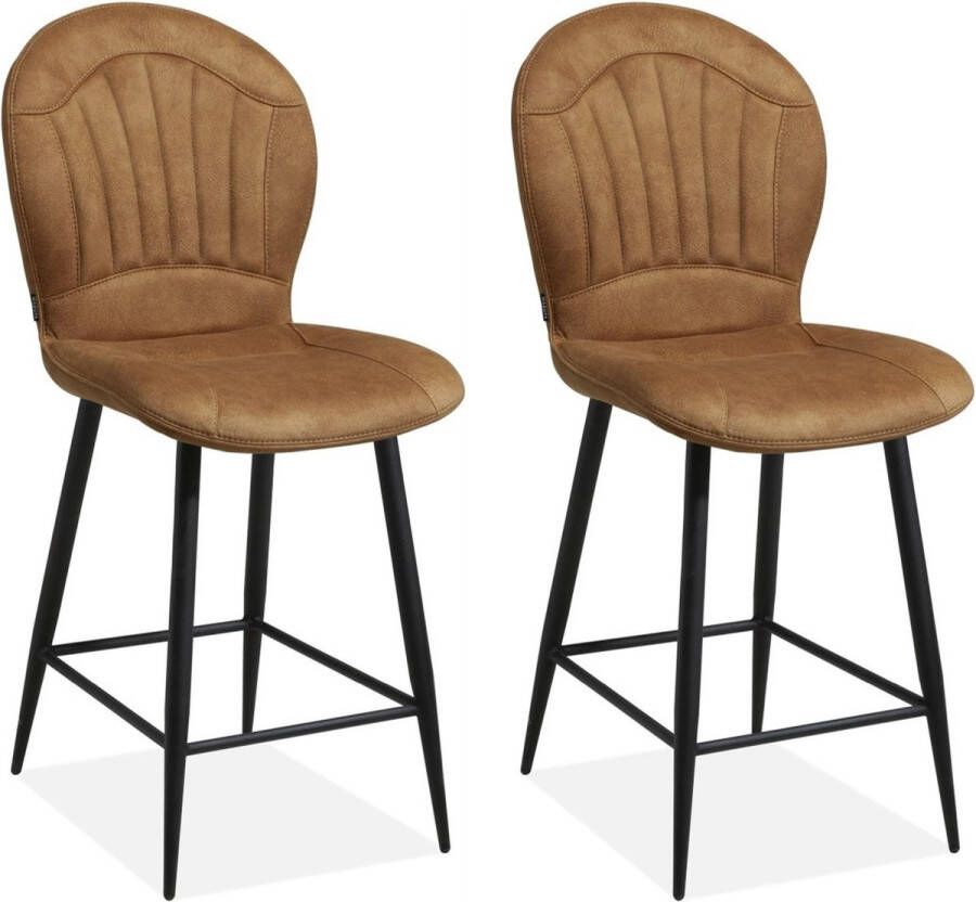 MX Sofa Barstoel Sprint Cognac (set van 2 stoelen)