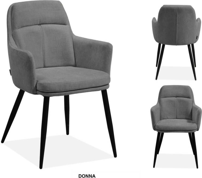 MX Sofa Eetkamerstoel Donna Ash