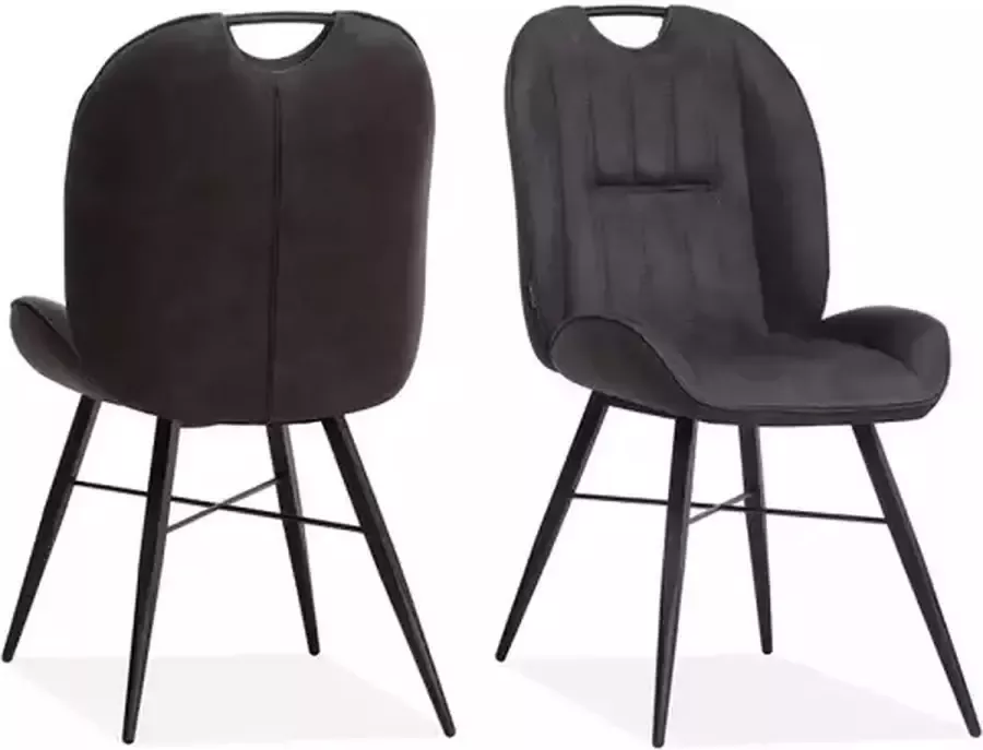 MX Sofa Eetkamerstoel Shelton Antraciet