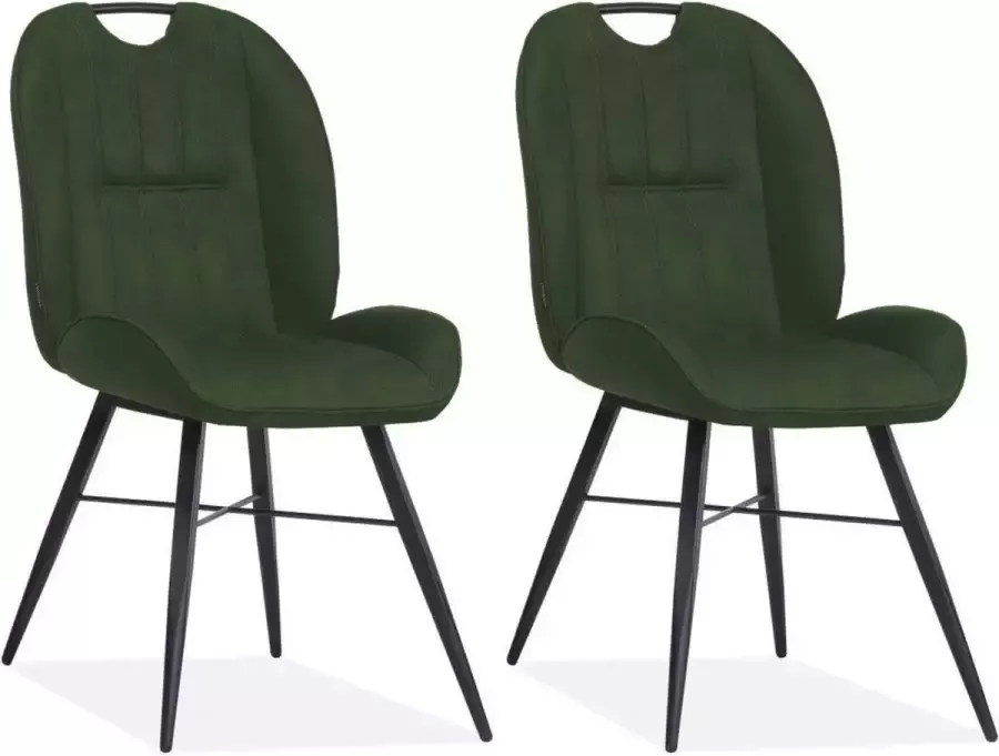 MX Sofa Eetkamerstoel Shelton Moss (set van 2 stoelen)