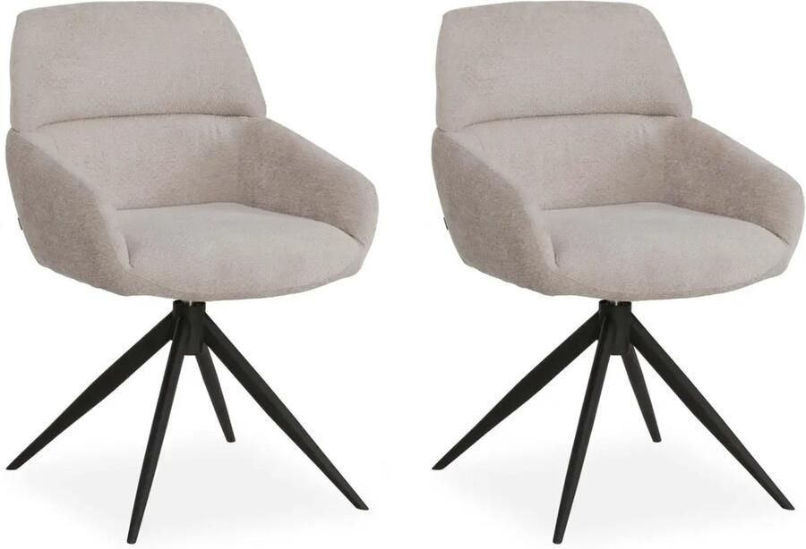 MX Sofa Eetkamer stoel Lake Natural (set van 2 stoelen)