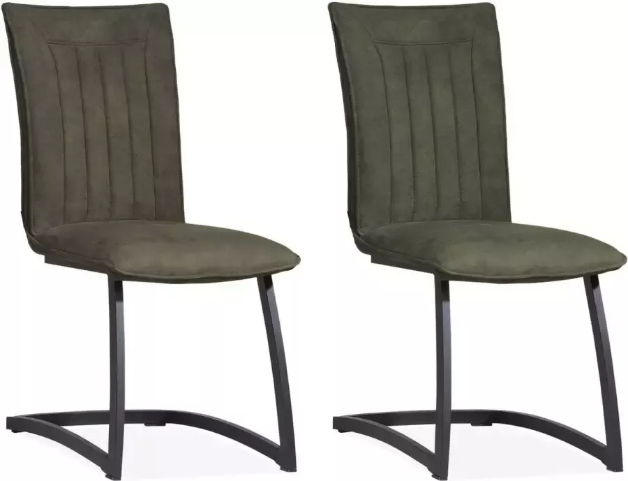 MX Sofa Stoel Amara moss (set van 2 stoelen)