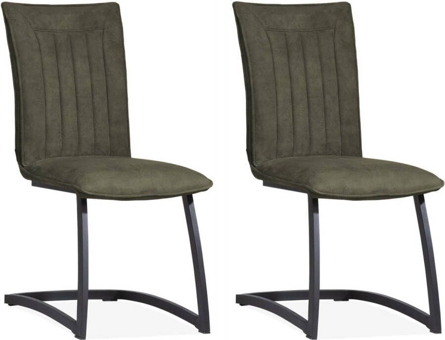 MX Sofa Stoel Amara moss (set van 2 stoelen)