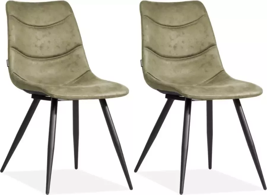 MX Sofa Stoel Crazy Olive (set van 2 stoelen)