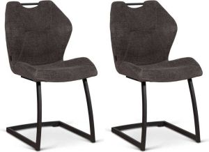MX Sofa Stoel Riva Graphite set van 2 stoelen