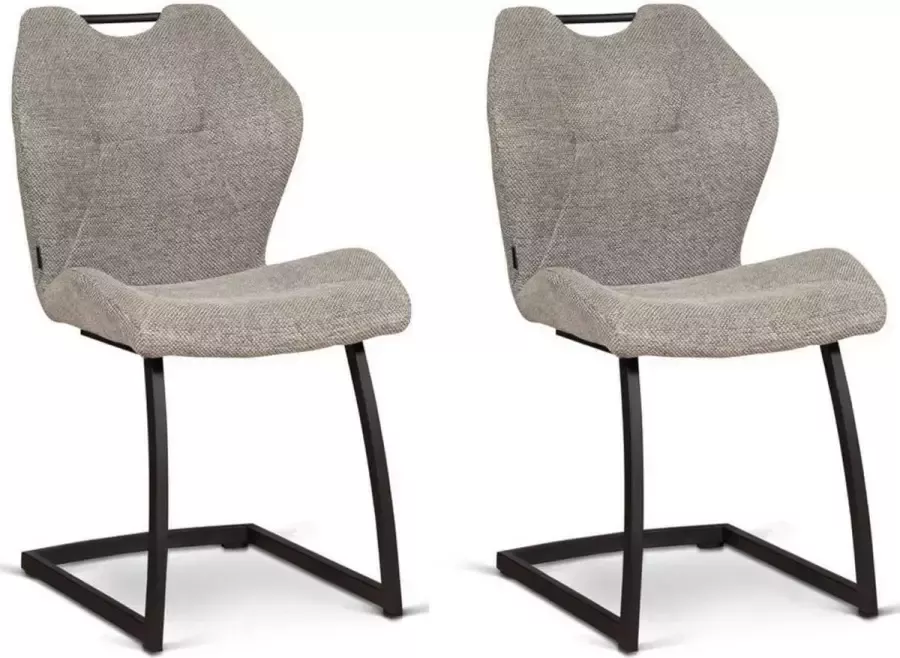 MX Sofa Stoel Riva Lichtgrijs set van 2 stoelen