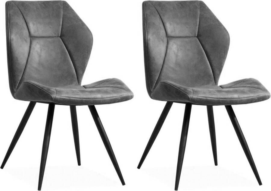 MX Sofa Stoel Tesla Steel set van 2 stoelen