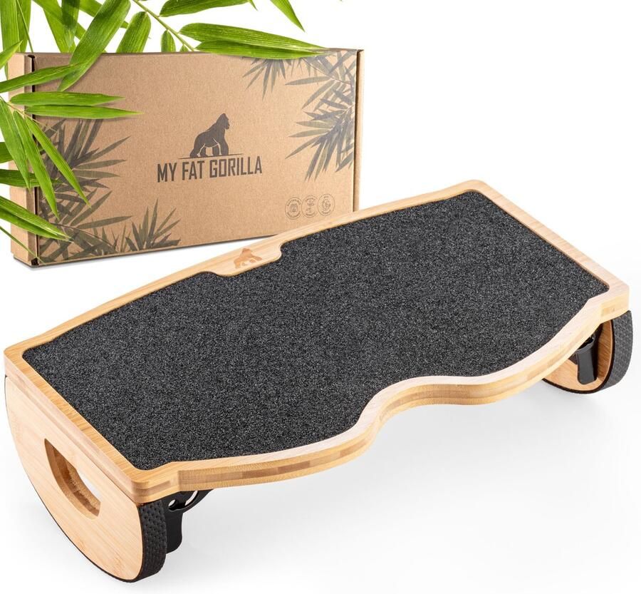 MY FAT GORILLA Bamboe voetenbankje Opvouwbare voetenbank Voetenbankje voor op kantoor Houten voetenbankje Voetenbankje Bureau-accessoires