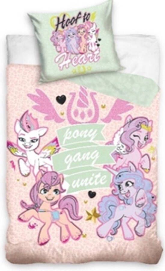 My Little Pony Prachtig baby dekbedovertrek 100x135 (ledikant) 100% katoen hoogwaardig zacht en ademend huidvriendelijk ideaal voor de babykamer