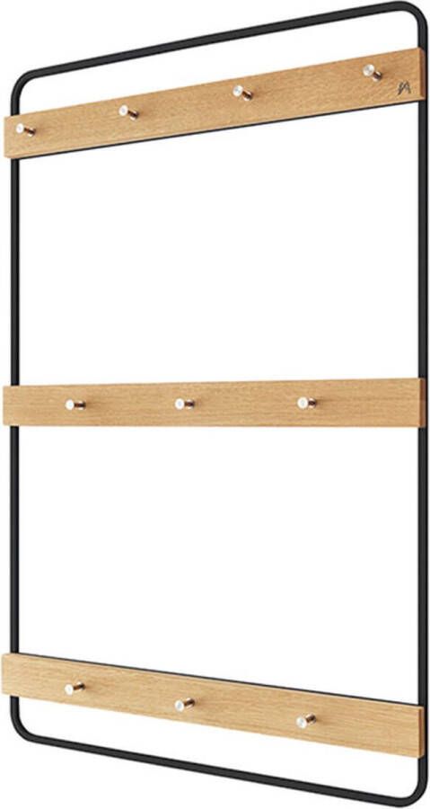 My Modern Home Modulo Wandkapstok M268B Zwart Eiken