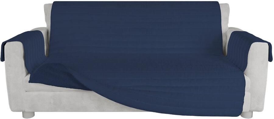 My Ninki Elegante Antislip Sofa Bescherming Voor Driezitsbanken In Diepblauw Met Zacht Comfort