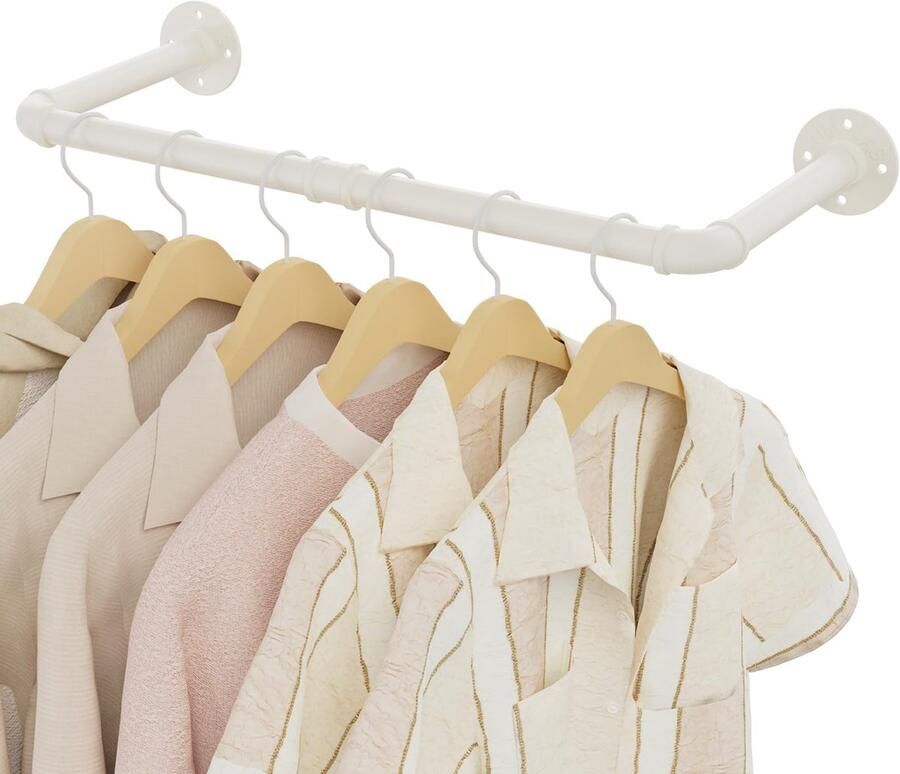 My Ninki Industrieel Vormgegeven Wandgarderobestang van 64 cm voor Optimale Ruimtebenutting en Stijlvolle Opbergruimte