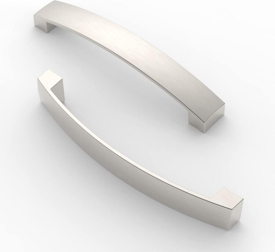 My Ninki Moderne Set van 10 Stuks Geborsteld Nikkel Meubelgrepen voor Toepassingen
