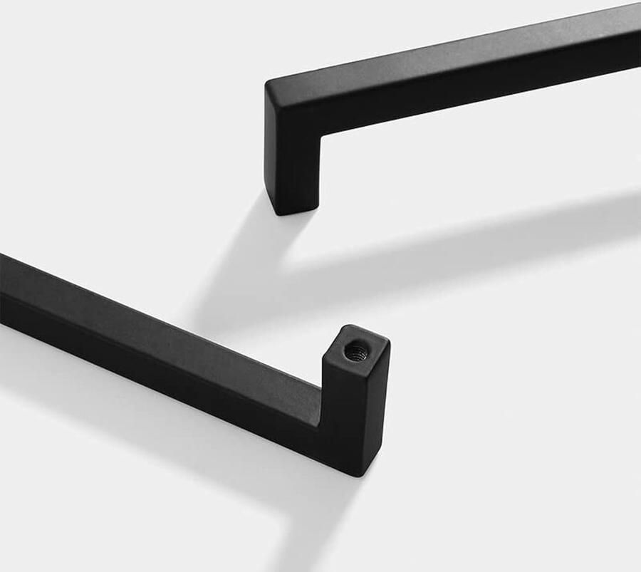 My Ninki Modieuze Set van 10 Zwarte Aluminium Kastgrepen voor Keuken en Kledingkast