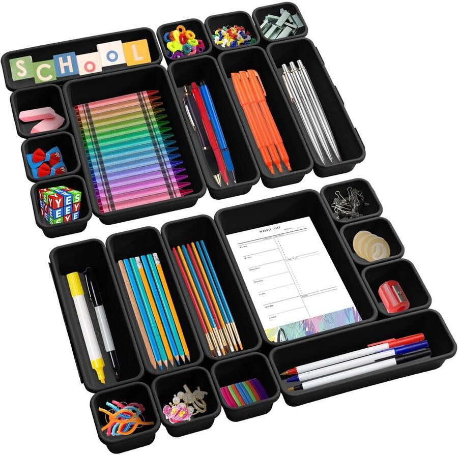 My Ninki Multifunctioneel Schubladen Organizer Set van 22 Stuks voor Keuken Badkamer en Kantoor