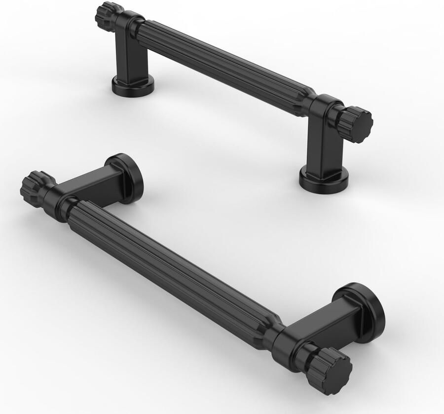 My Ninki Set van 10 Luxe Zwarte Keukenkastgrepen voor Meubeltoepassingen