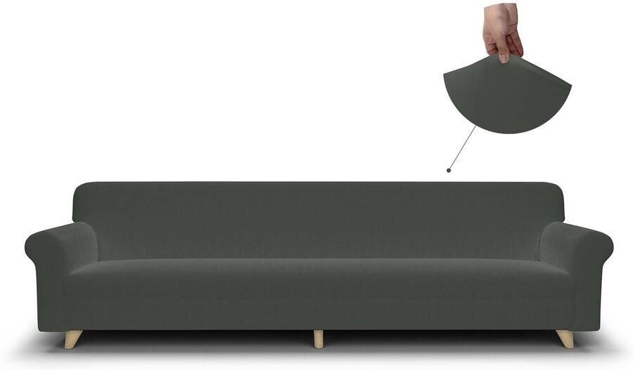 My Ninki Stijlvolle en Elastische Bankovertrek voor Vierzitsbanken in Kleuren en Maten 4 plaat