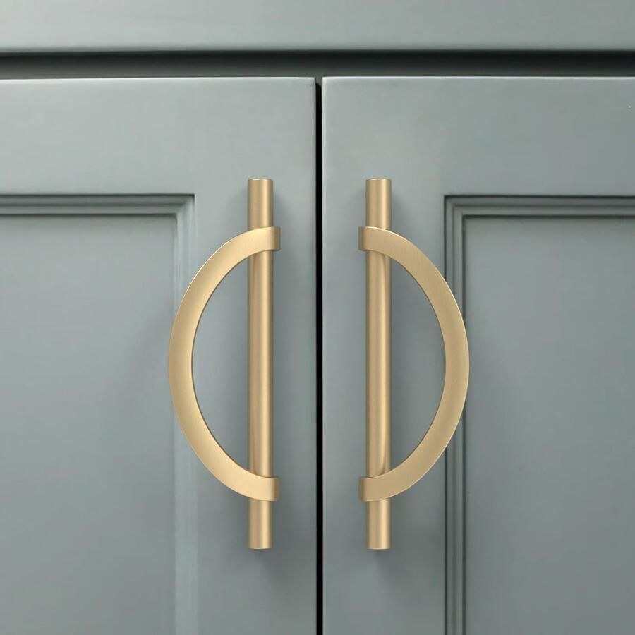 My Ninki Stijlvolle Goudkleurige Meubelgrepen van Zinklegering voor Toepassingen in Huis en Kantoor