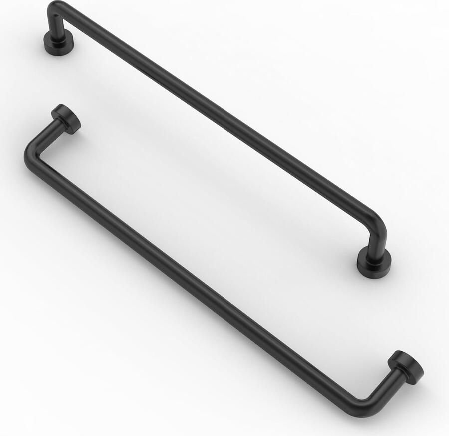 My Ninki Stijlvolle Mat Zwarte Meubelgrepen Set voor Keuken Badkamer en Kasten 10 Stuks 192 mm Boorafstand