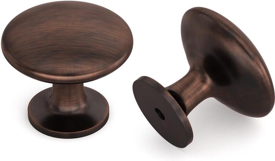 My Ninki Stijlvolle Set van 10 Klassieke Olie Ingewreven Bronzen Meubelknoppen voor Keuken en Badkamer