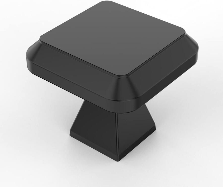 My Ninki Stijlvolle Zwarte Meubelknoppen Set van 10 voor Keuken en Kasten Met Schroeven