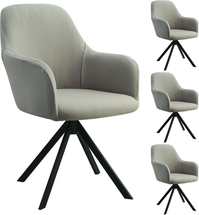 My Ninki Universele Elastische Stoelhoezen Set voor Bureaustoelen en Meer Beschermend en Wasbaar 2 of 4 Stuks