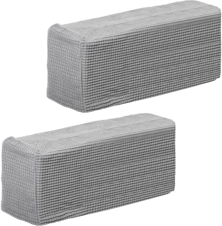 My Ninki Verstelbare Stretch Armleuninghoezen voor Meubelbescherming en Decoratie Set van 2 Stuks
