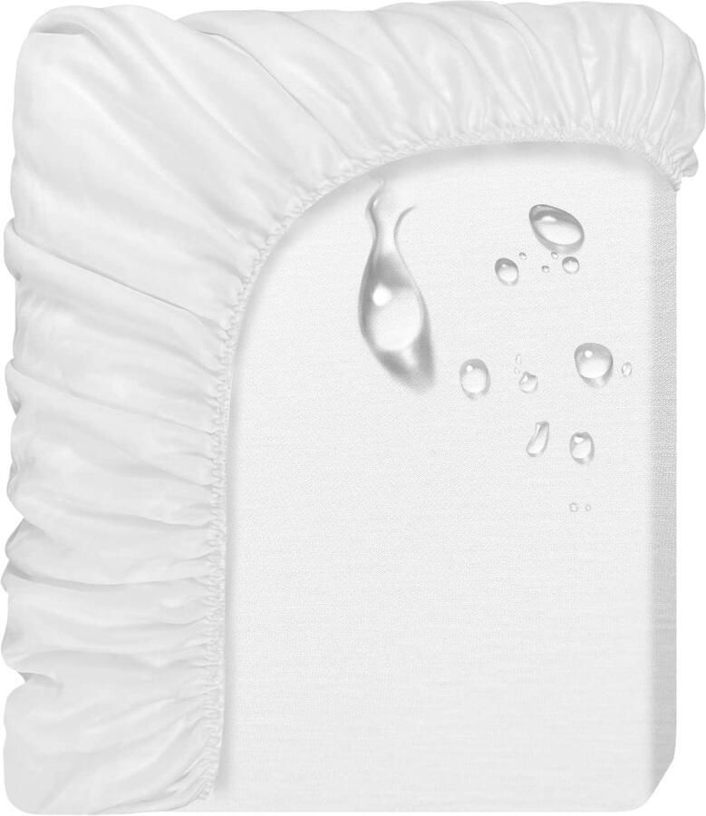 My Ninki Waterdichte en Ademende Matrasbeschermer voor Optimale Bescherming van 90 x 200 cm Matrassen