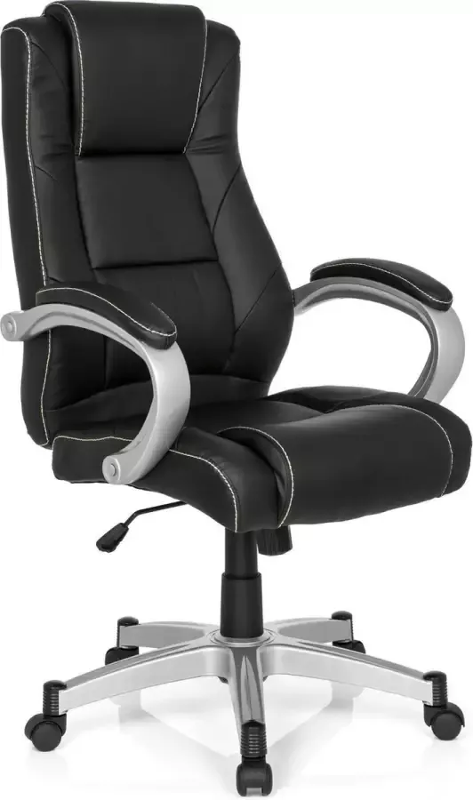 MyBuero Gamestoel Met Armleuning Kunstleder Zwart Relax Cl180