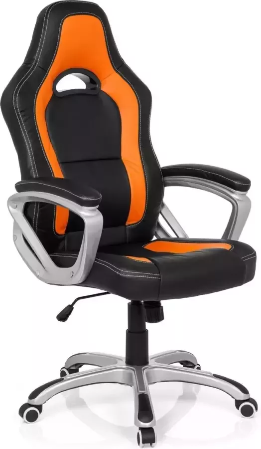 MyBuero hjh office Gaming Zone AB100 Bureaustoel Kunstleder Zwart oranje