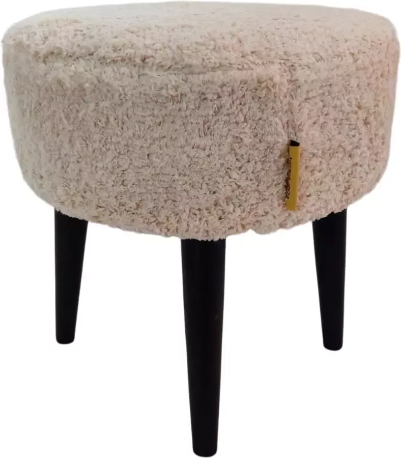 Mycha Ibiza -Kruk-teddy-poef-ecru-home-interieur